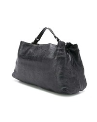 schwarze Shopper Tasche aus Leder von Numero 10