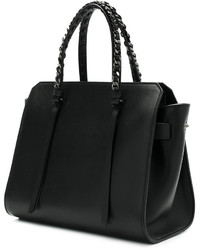 schwarze Shopper Tasche aus Leder von Elena Ghisellini