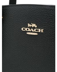 schwarze Shopper Tasche aus Leder von Coach