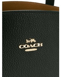 schwarze Shopper Tasche aus Leder von Coach