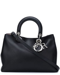 schwarze Shopper Tasche aus Leder von Christian Dior