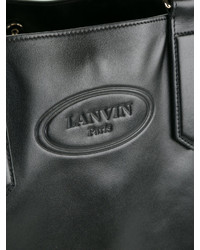 schwarze Shopper Tasche aus Leder von Lanvin