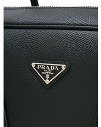 schwarze Shopper Tasche aus Leder von Prada