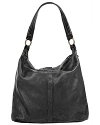 schwarze Shopper Tasche aus Leder von CLUTY