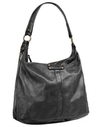 schwarze Shopper Tasche aus Leder von CLUTY