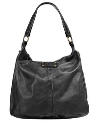 schwarze Shopper Tasche aus Leder von CLUTY