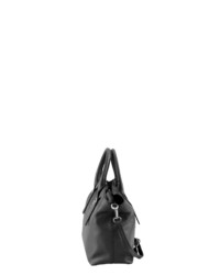 schwarze Shopper Tasche aus Leder von COLLEZIONE ALESSANDRO