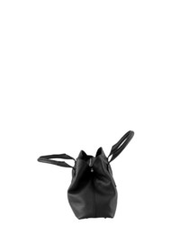 schwarze Shopper Tasche aus Leder von COLLEZIONE ALESSANDRO