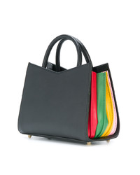 schwarze Shopper Tasche aus Leder von Sara Battaglia