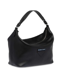 schwarze Shopper Tasche aus Leder von Prada