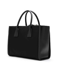 schwarze Shopper Tasche aus Leder von Prada