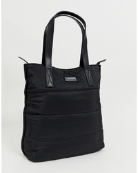 schwarze Shopper Tasche aus Leder von Consigned