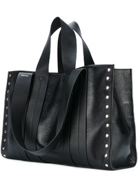 schwarze Shopper Tasche aus Leder von Corto Moltedo