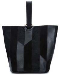 schwarze Shopper Tasche aus Leder von Derek Lam 10 Crosby