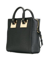 schwarze Shopper Tasche aus Leder von Sophie Hulme