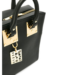 schwarze Shopper Tasche aus Leder von Sophie Hulme