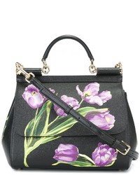 schwarze Shopper Tasche aus Leder von Dolce & Gabbana