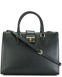 schwarze Shopper Tasche aus Leder von Dolce & Gabbana