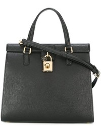 schwarze Shopper Tasche aus Leder von Dolce & Gabbana