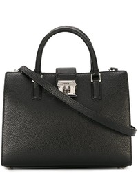 schwarze Shopper Tasche aus Leder von Dolce & Gabbana