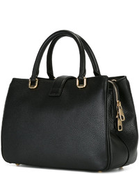 schwarze Shopper Tasche aus Leder von Dolce & Gabbana