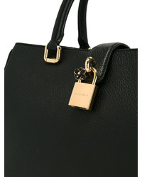 schwarze Shopper Tasche aus Leder von Dolce & Gabbana