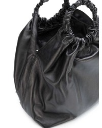 schwarze Shopper Tasche aus Leder von The Row