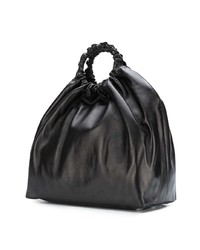 schwarze Shopper Tasche aus Leder von The Row