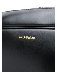 schwarze Shopper Tasche aus Leder von Jil Sander