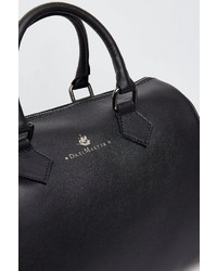 schwarze Shopper Tasche aus Leder von Dreimaster