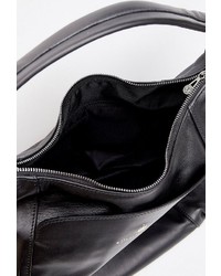 schwarze Shopper Tasche aus Leder von Dreimaster