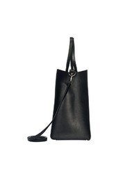 schwarze Shopper Tasche aus Leder von Dreimaster