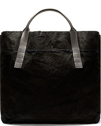 schwarze Shopper Tasche aus Leder von Rick Owens