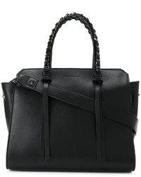 schwarze Shopper Tasche aus Leder von Elena Ghisellini