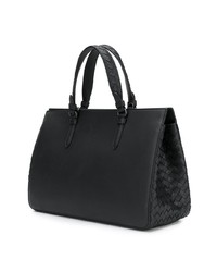 schwarze Shopper Tasche aus Leder von Bottega Veneta