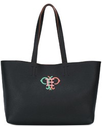 schwarze Shopper Tasche aus Leder von Emilio Pucci