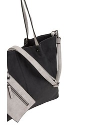 schwarze Shopper Tasche aus Leder von EMILY & NOAH