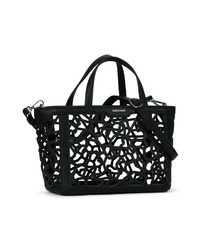 schwarze Shopper Tasche aus Leder von EMILY & NOAH