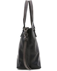 schwarze Shopper Tasche aus Leder von EMILY & NOAH