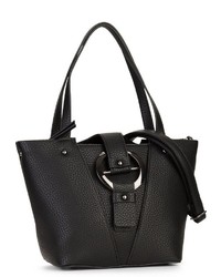 schwarze Shopper Tasche aus Leder von EMILY & NOAH