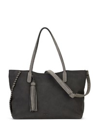 schwarze Shopper Tasche aus Leder von EMILY & NOAH