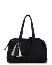 schwarze Shopper Tasche aus Leder von EMILY & NOAH