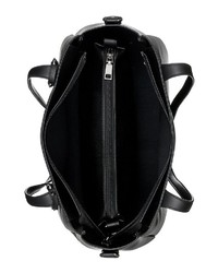 schwarze Shopper Tasche aus Leder von Emma & Kelly