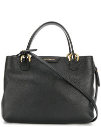 schwarze Shopper Tasche aus Leder von Emporio Armani