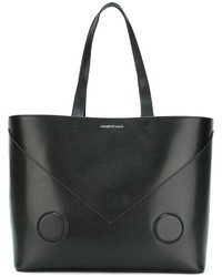 schwarze Shopper Tasche aus Leder von Emporio Armani