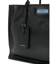 schwarze Shopper Tasche aus Leder von Prada