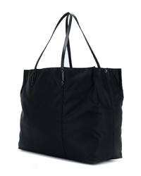 schwarze Shopper Tasche aus Leder von Prada