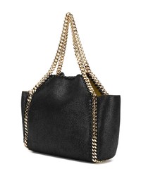 schwarze Shopper Tasche aus Leder von Stella McCartney