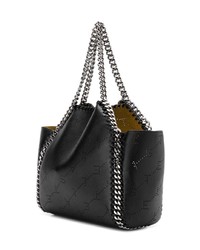 schwarze Shopper Tasche aus Leder von Stella McCartney