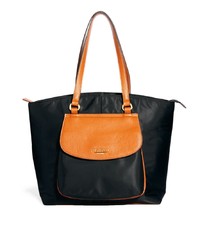 schwarze Shopper Tasche aus Leder von Fiorelli